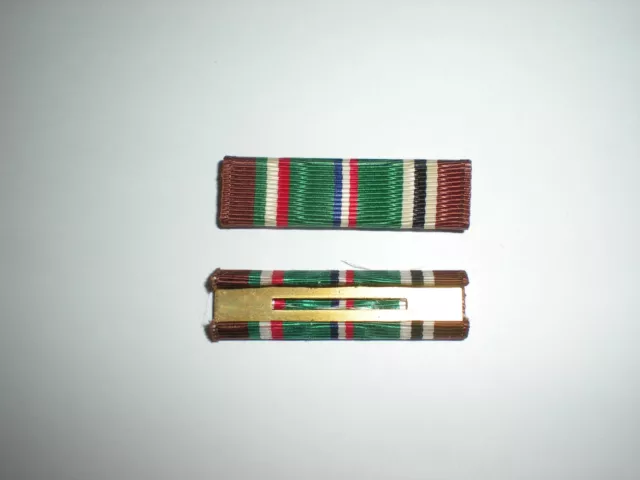 Original Wwii Us Army European Campaign  Medal Ribbon From 1945 Dated Box