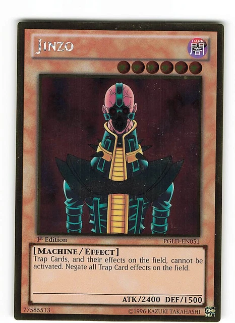 Yu-Gi-Oh! - Jinzo (PGLD-EN051) - Premium Gold - Unlimited Edition - Gold Rare By Yu-Gi-Oh