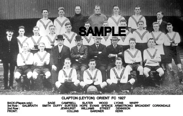 Clapton Orient FC  1927 Team Photo