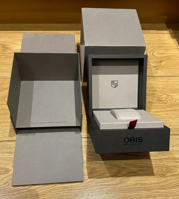 Genuine Original Oris Swiss Watch Box Case Complete with Sleeve and Outer Box