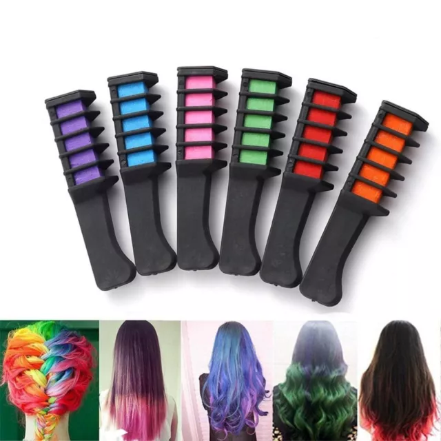 Girls Temporary Hair Chalk Comb Disposable Hair Dye Marker  Women