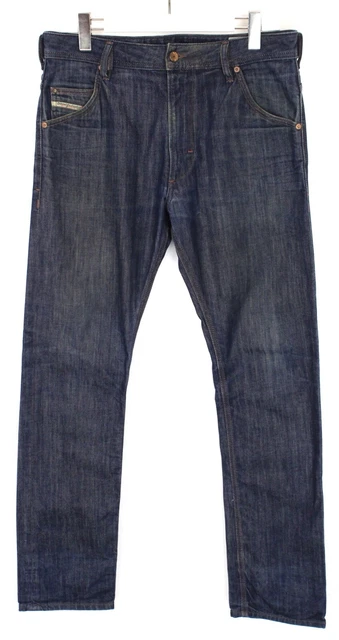 DIESEL KROOLEY 0880G Regular Slim Carrot Blue Denim Jeans W29 L30