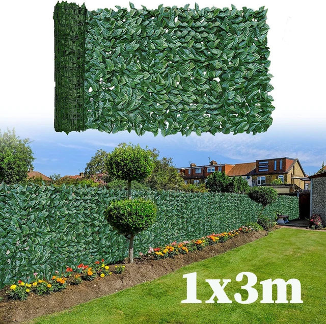 3M Sichtschutzhecke Windschutz Efeu Sichtschutz Balkonverkleidung Blätterzaun