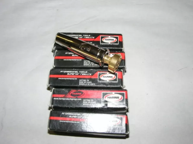 (5) Harris 6290-6NX Cutting Torch Tips NOS (a24)