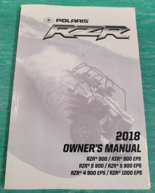 Polaris Oem 2018 Rzr Owners Manual #9928355