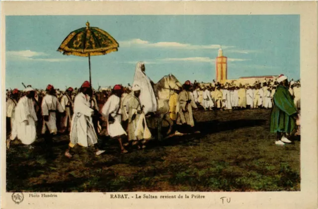 CPA AK RABAT The Sultan Returns from Prayer Morocco (824777)