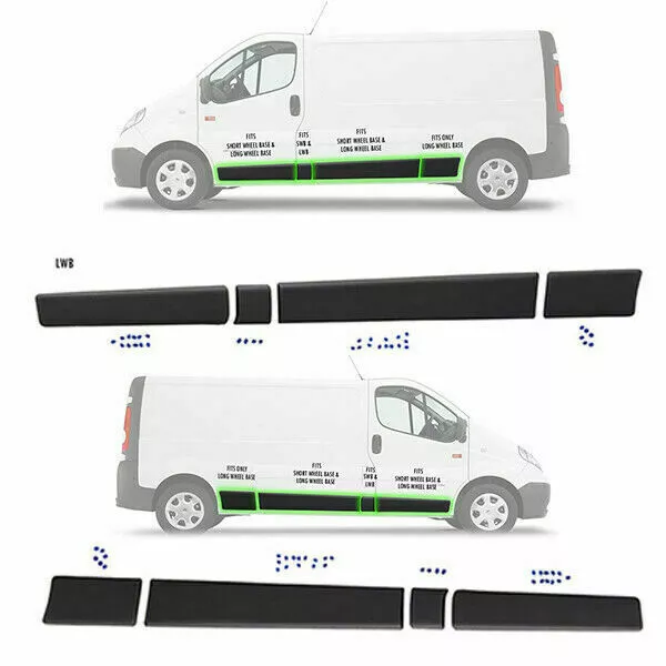 Moulure Bande de Protection Latérale Côté Set pour Trafic II 02-13, 91165350