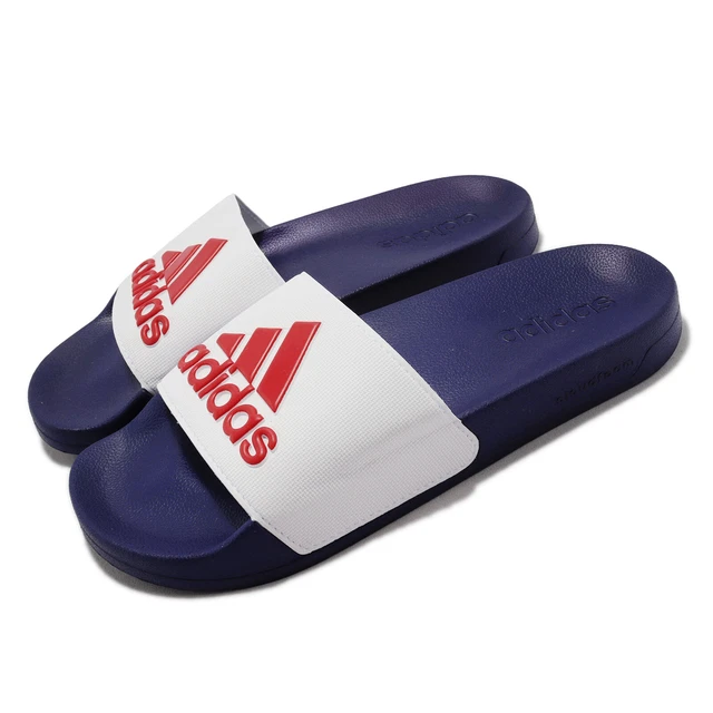 NWT ADIDAS MSRP$44.99 ADILETTE SHOWER AUTHENTIC UNISEX SLIP ON SLIDES SANDALS MSRP$44.99 NWT ADIDAS ADILETTE SHOWER UNISEX NAVY BLUE SLIP  main image 4