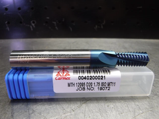 Carmex MTH 12095 D20 1.75 ISO MT11 Carbide Thread Mill 40200021 (LOC3698A)