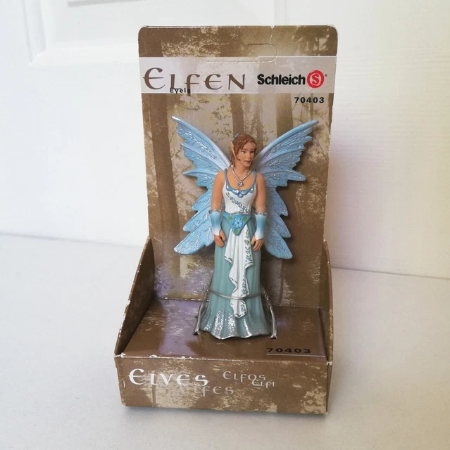  RETIRED BAYALA 2006 Schleich Elfen Elf Fairy Eyela Blue Dress Figure Illustration 