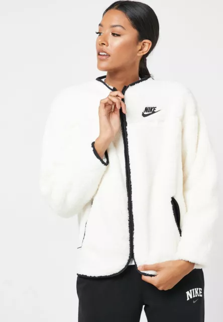 NIKE SPORTSWEAR NSW peluche femme sherpa veste polaire zippee complete cardigan EUR 91 00 PicClick FR