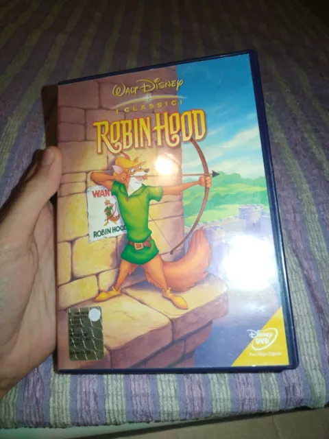 Robin Hood Dvd Disney Completo Testato Ologramma Tondo Buena Vista Z3 1973
