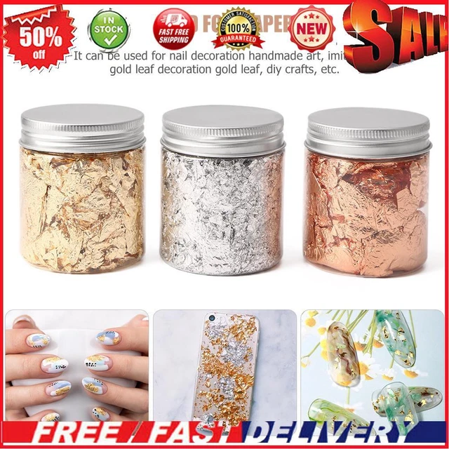 3 Box Nail Foil Paillette Art Crafts Sticker Nail Foil Flakes Decals Accessories