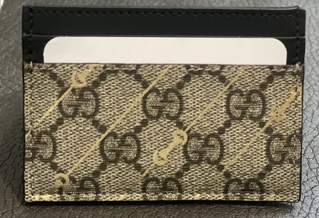 gucci Supreme Canvas Card Holder / NEW 💯% Authentic