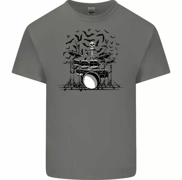 Skeleton Drummer Men's Funny T-Shirt Drumming Drums Skull Rock Music