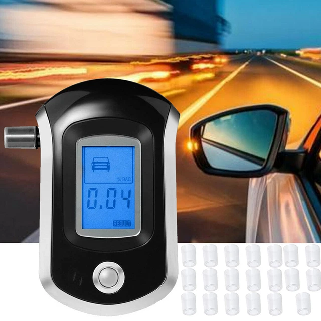 Probador de alcohol Promille-Test alcohol respiratorio medidor Alkomat policía au digital