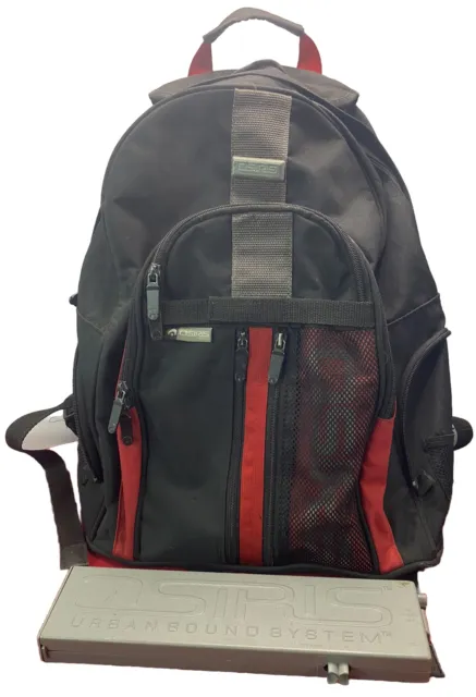 Vintage 90s Osiris Black & Red Backpack G-Bag Urban Sound System Bag & Amp Only