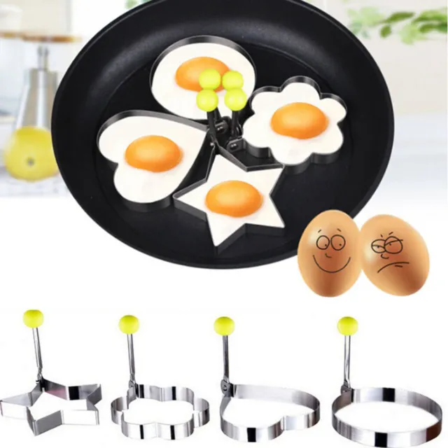 Stainless Steel Pancake Mould Mold Ring Cooking Fried Egg Shaper Kitchen Tool