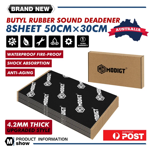 Isolant Phonique Sky High Car Audio – 36 Pieds Carrés – 120 Mil – Amortissement Voiture – Bulk