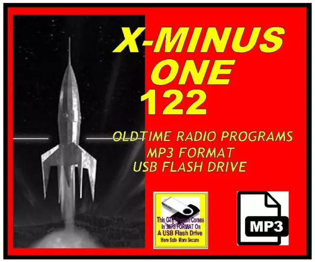 X-MINUS ONE 122 Select Oldtime Radio Shows MP3 OTR On USB Flash Drive