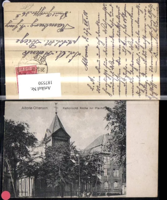 187550,Hamburg Altona Ottensen Katholische Kirche m. Pfarrhaus