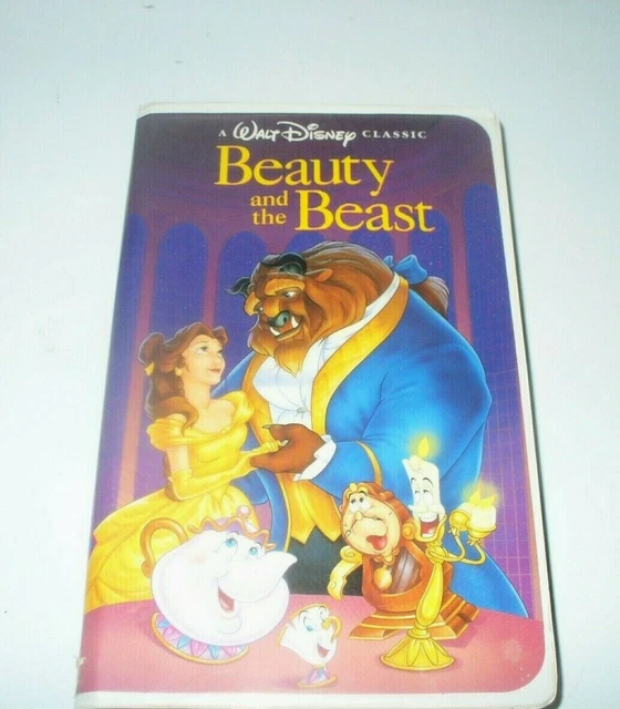 BEAUTY AND THE Beast VHS Tape 1992 Walt Disney's Black Diamond Classic
