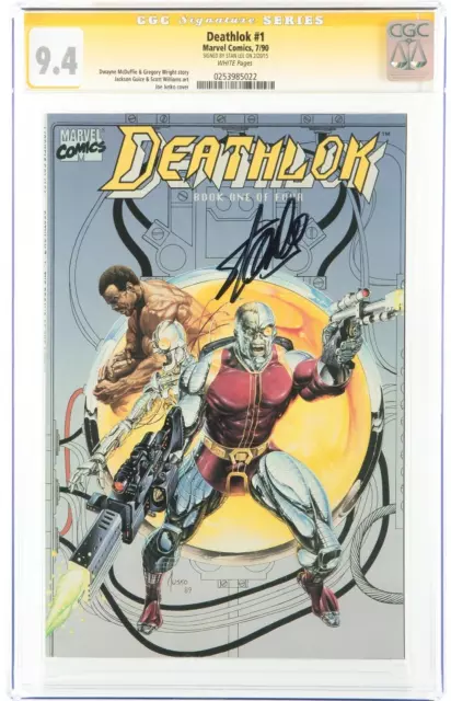 🔥 Deathlok #1 Signature SIGNED SS: Stan Lee (Marvel, 1990) CGC NM+ 9.4 White Pa