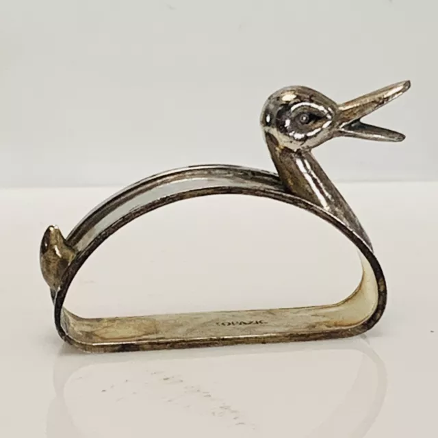 Duck shape Napkin Ring Sterling Silver
