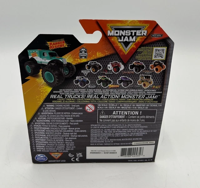 Monster Jam Ranger Rescue MONSTER JAM RANGER Rescue 1/64 Scale Truck Vehicle EX DISPLAY £6.99 ...