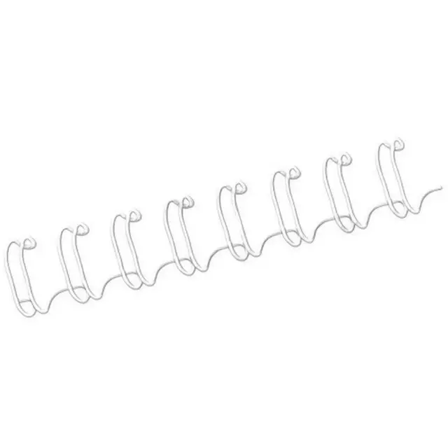 Fellowes 6mm Wire Binding Combs, 100 Pack - White White 6 mm