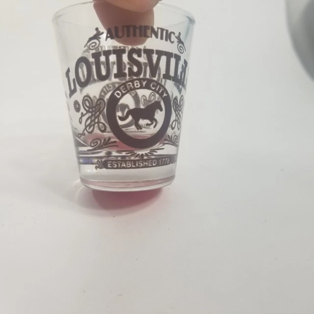 Shot Glass Rare Derby City Louisville Kentucky