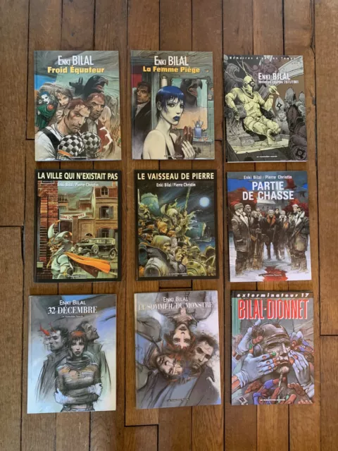 Lot de 9 - Enki Bilal - Christin - Froid Femme Ville Pierre Chasse 32 monstre 17