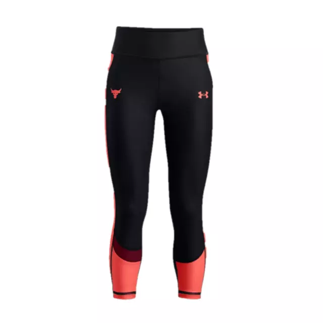 Under Armour Leggings Girl's (Size 12-13Y) Project Rock Logo Leggings - New