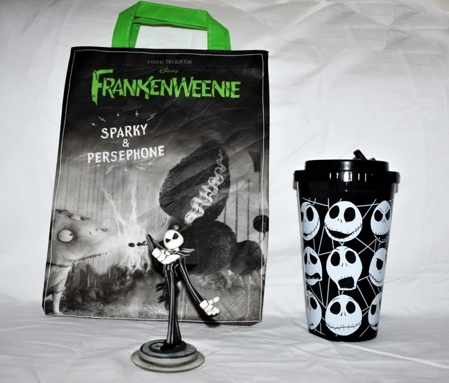 Lot (3) Tim Burton Frankenweenie Tote + Infinity NMBC Jack Skellington + Mug