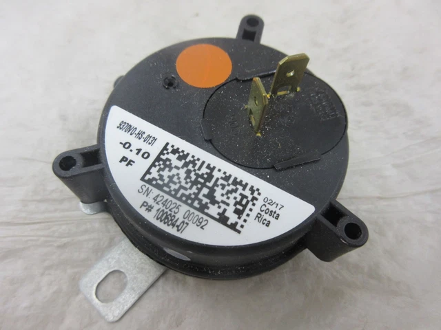 Lennox Armstrong Ducane 65W63  100684-07  Mpl 9370Vo-Hs-0131 Furnace Pressure Sw