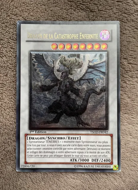 Carte Yu-Gi-Oh FR/ Dragon de la Catastrophe Enfernité, TSHD-FR042, Ultimate rare