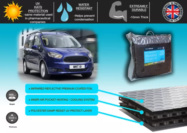 Thermojalousien-Einzelfenster-Kits für Ford Tourneo Courier (2014–Datum)