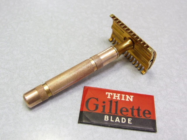 OTTO ROTH New Style Thin Common Bar Handle DE Safety Razor 1930s
