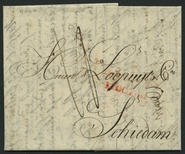 HAMBURG-GRENZÜBERGANGSSTEMPEL 1817, Forwarded-Letter von Stettin über Hamburg n.
