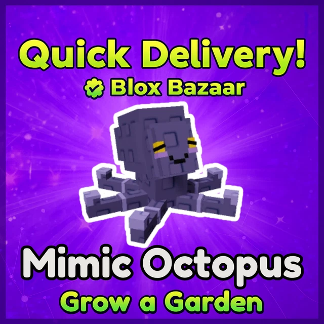 Rainbow Titanic Huge Mimic Octupos 86,21KG (15s CD NO TOY) 🌈🐙 - Grow A Garden ( SALE ) - Roblox