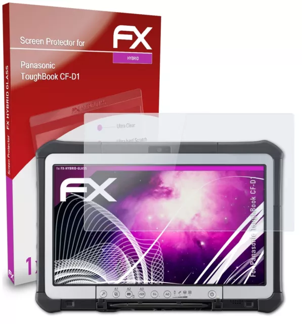 atFoliX Verre film protecteur pour Panasonic ToughBook CF-D1 9H Hybride-Verre