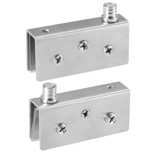 Glass Hinge Stainless Steel Glass Door Pivot Hinge Glass Clamp 70x18x33mm 1pair