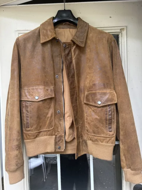 martin margiela mens leather jacket