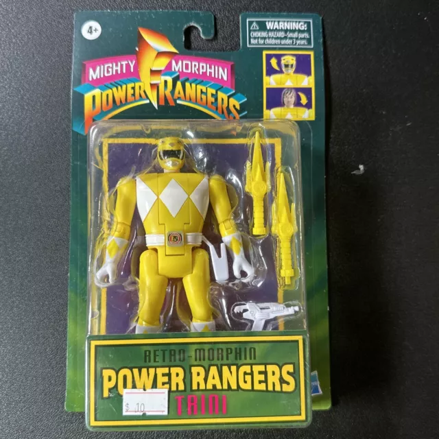 Hasbro Retro Mighty Morphin Power Rangers Yellow Ranger Trini Action Figure