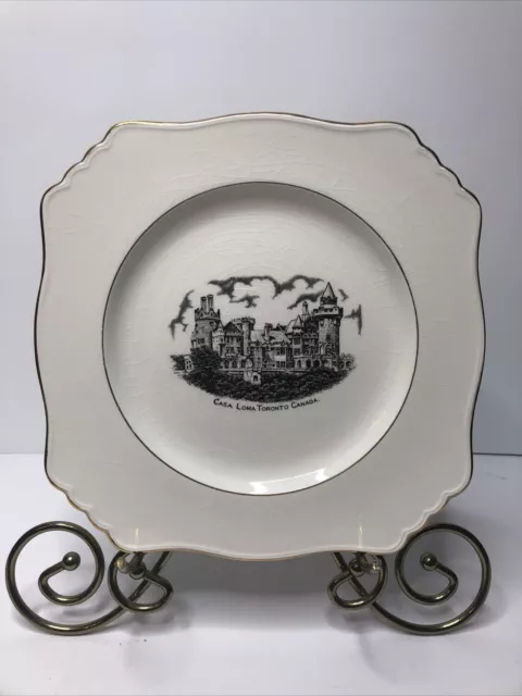 Vintage Royal Winton Grimwades Plate. Casa Loma Toronto Canada Made In England A