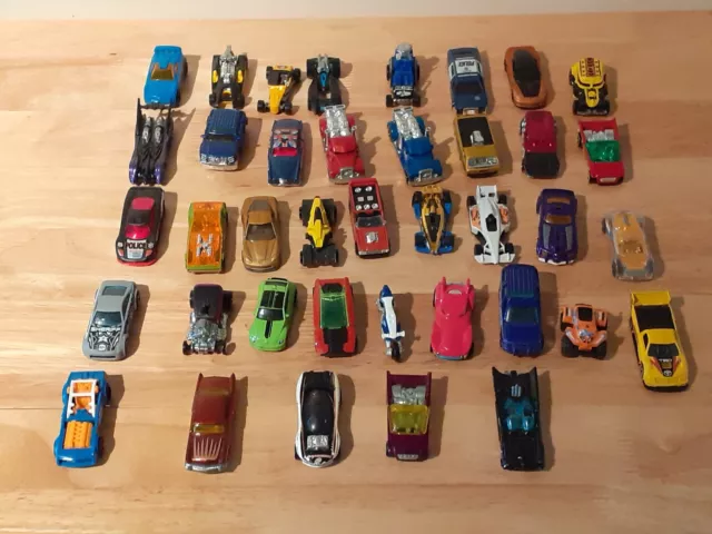 Hot Wheels Large Job Lot Bundle 39 Vehicles Toy Car Assorted Models Batmobiles