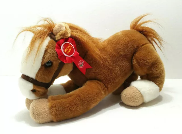 Wells Fargo Legendary Pony Horse Plush Toy Stuffed Animal Mack 2012 Brown Tan