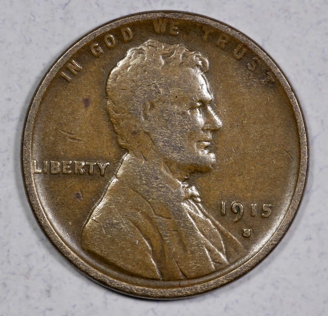 1915-S Lincoln Cent 1c Wheat Penny
