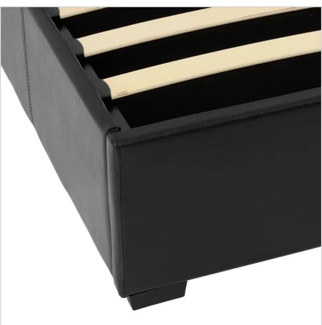 STORAGE BED OTTOMAN Gas Lift Double KingSize Leather Bed. £474.98