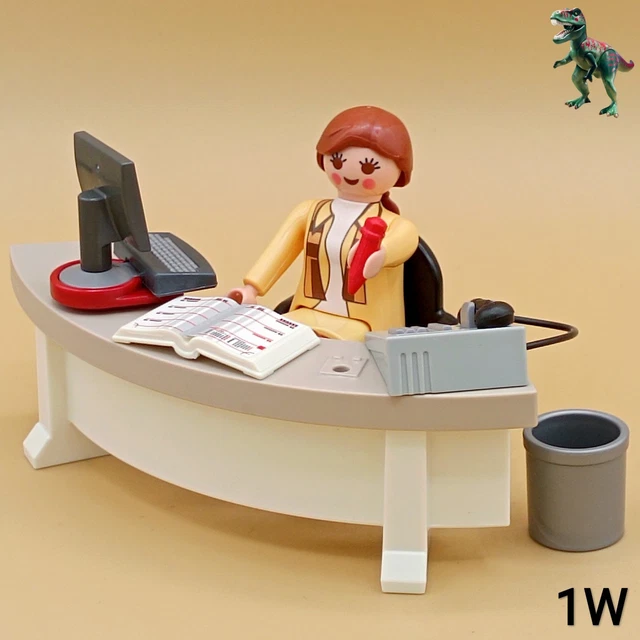 Table Verte Avec Pied Gris Playmobil Aéroport (réf C405) - Pièce D'occasion - Peut Avoir Un Défaut